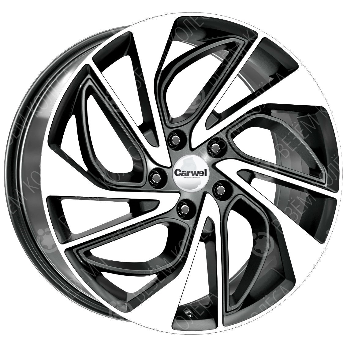 Литые диски Carwel Калкан 206 (Xtrail) 7x17 5x114.3 ET45 Dia 66.1