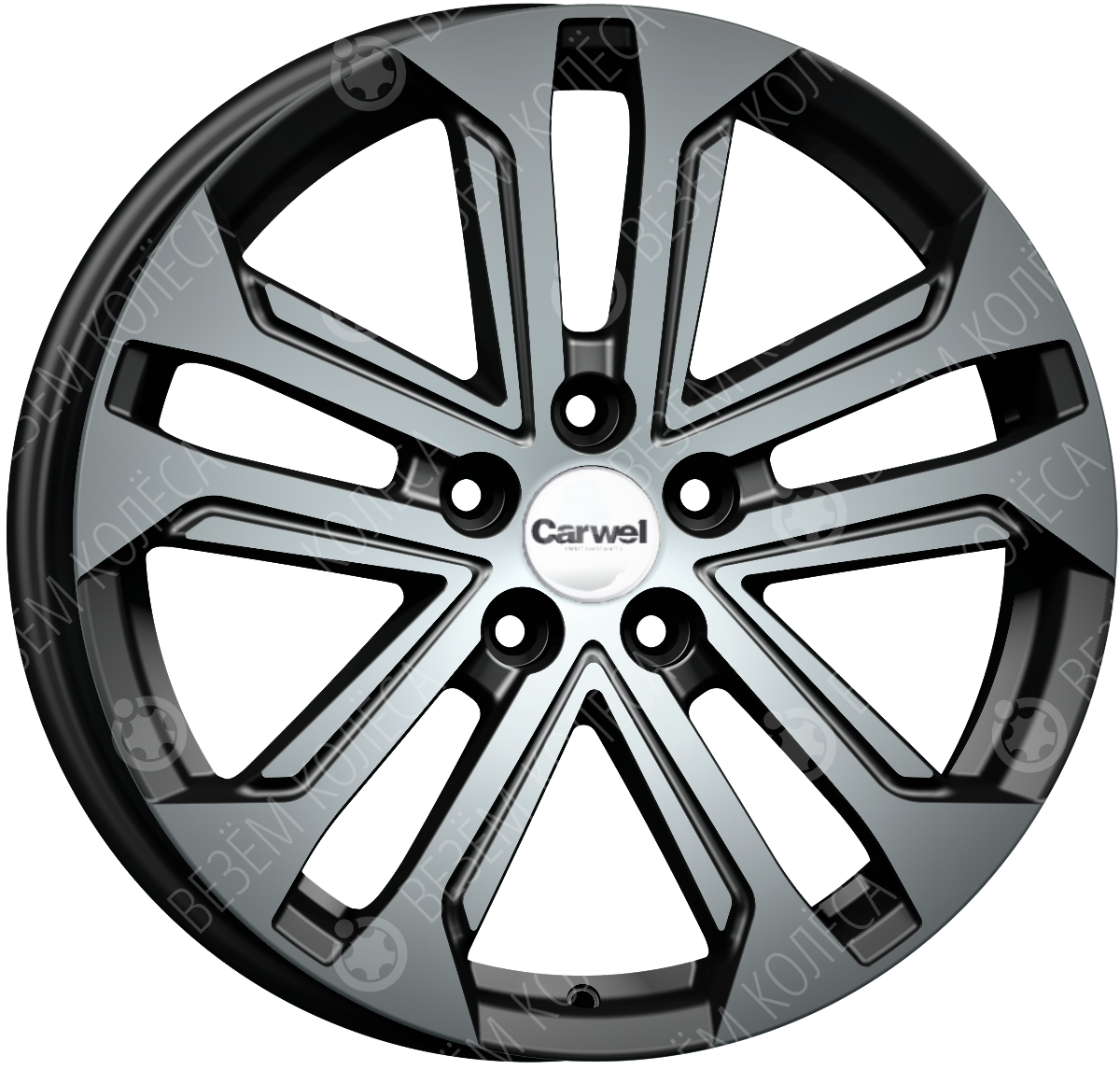 Литые диски Carwel Витус 244 (Qashqai) 7x18 5x114.3 ET40 Dia 66.1