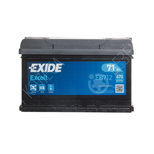 Аккумулятор Exide 71 Ач 670 А 278x175x175 обратная