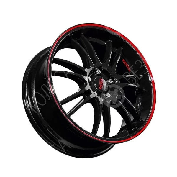Литые диски Dotz Shift Pinstripe Red 7x17 5x114.3 ET48 Dia 71.6