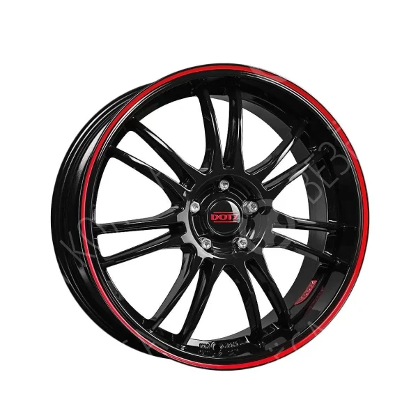 Литые диски Dotz Shift pinstripe red