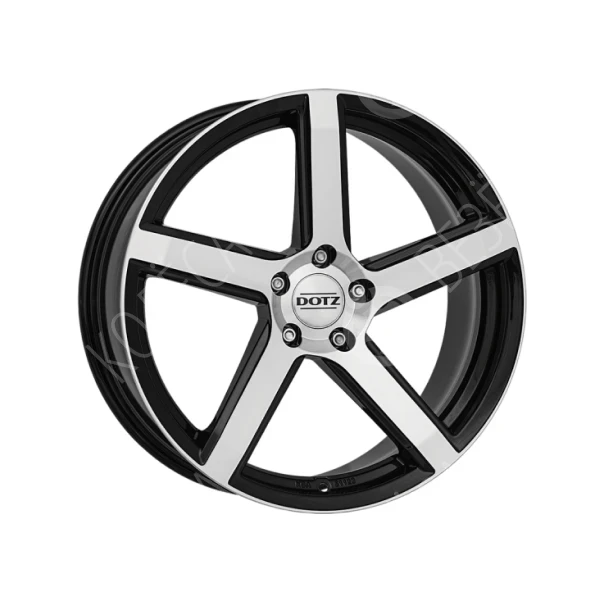 Диск литой DOTZ CP5 dark 9,5x20 5*112 ET40 d70,1 Черный с полированной лицевой поверхностью