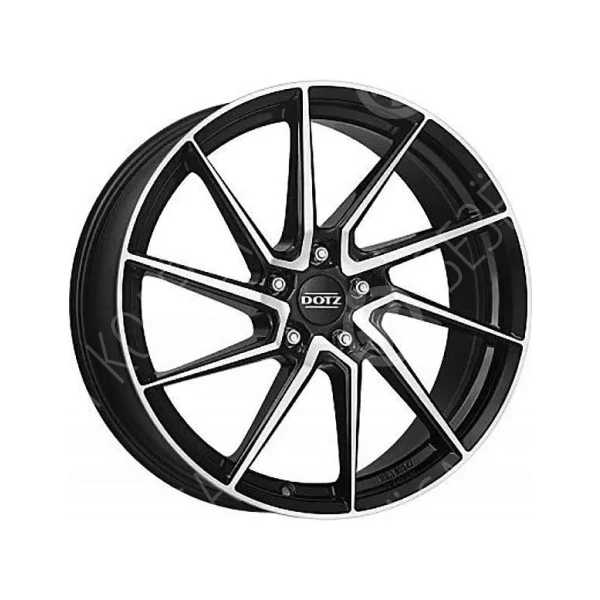 Диск литой DOTZ Spa dark 7,5x17 5*114,3 ET38 d71,6 Черный с полированной лицевой поверхностью