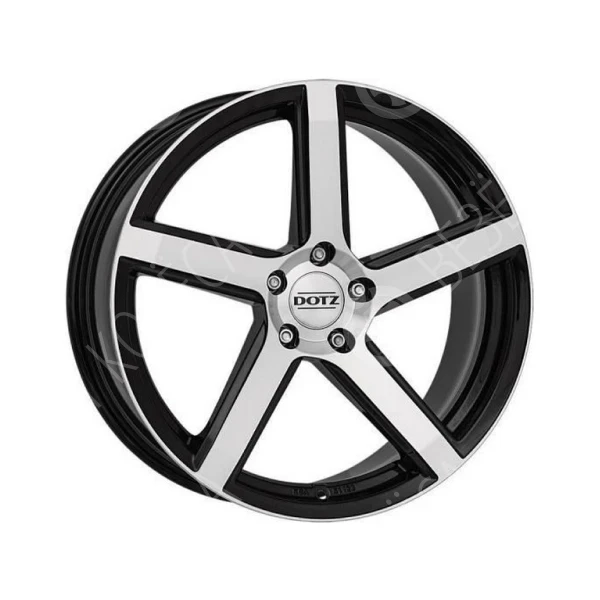 Диск литой DOTZ CP5 dark 7,0x17 5*108 ET45 d70,1 Черный с полированной лицевой поверхностью