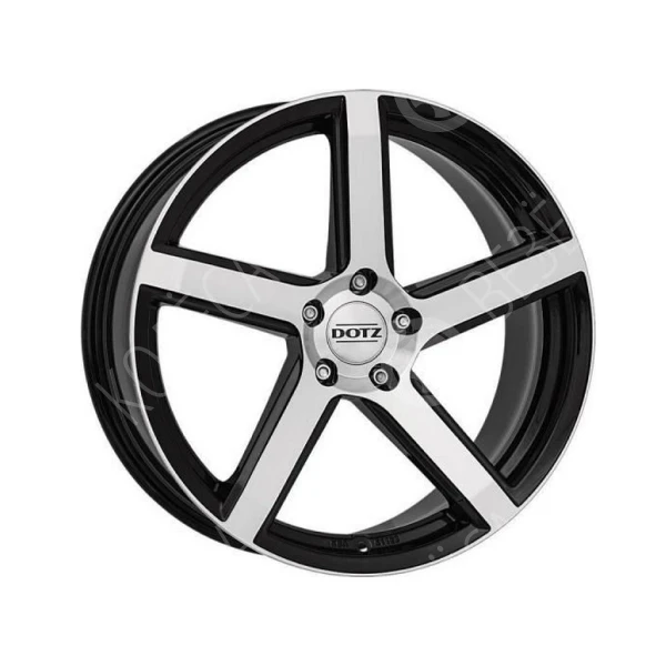 Диск литой DOTZ CP5 dark 8,0x17 5*112 ET35 d70,1 Черный с полированной лицевой поверхностью