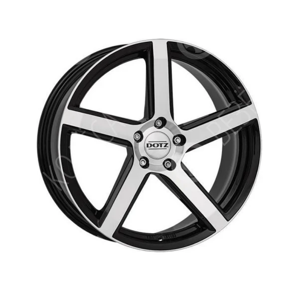 Диск литой DOTZ CP5 dark 7,0x17 4*108 ET25 d65,1 Черный с полированной лицевой поверхностью