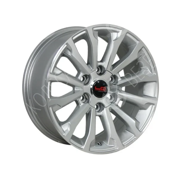 Диск литой LEGEARTIS CONCEPT TY555 7,5x17 6*139,7 ET25 d106,3 Серебристый с полированной лицевой пов