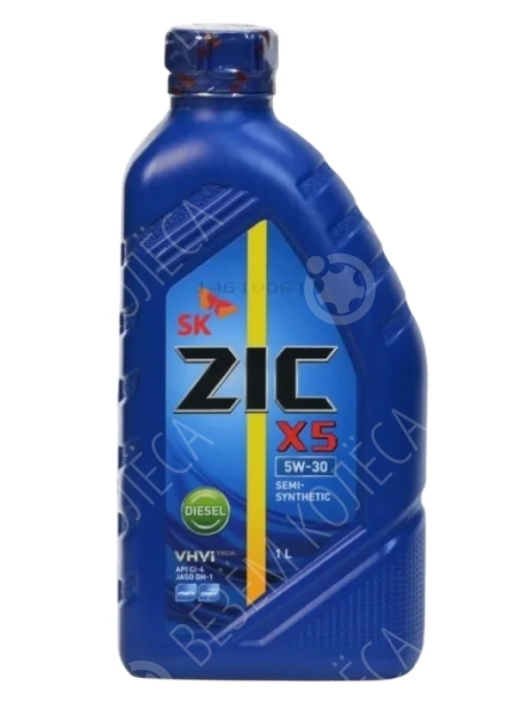 Масло моторное ZIC X5 Diesel 5W-30 Полусинтетическое 1л (132671)