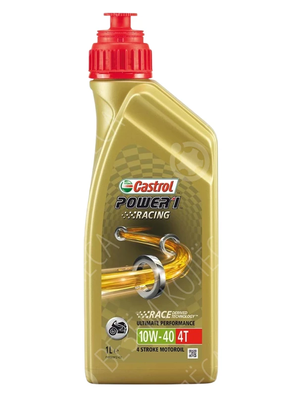 Масло моторное CASTROL Power 1 Racing 4T 10W-40 Синтетическое 1л (159ECE)