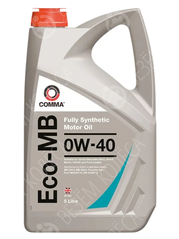 Масло моторное COMMA Eco-MB 0W-40 Синтетическое 5л (ECOMB5L)