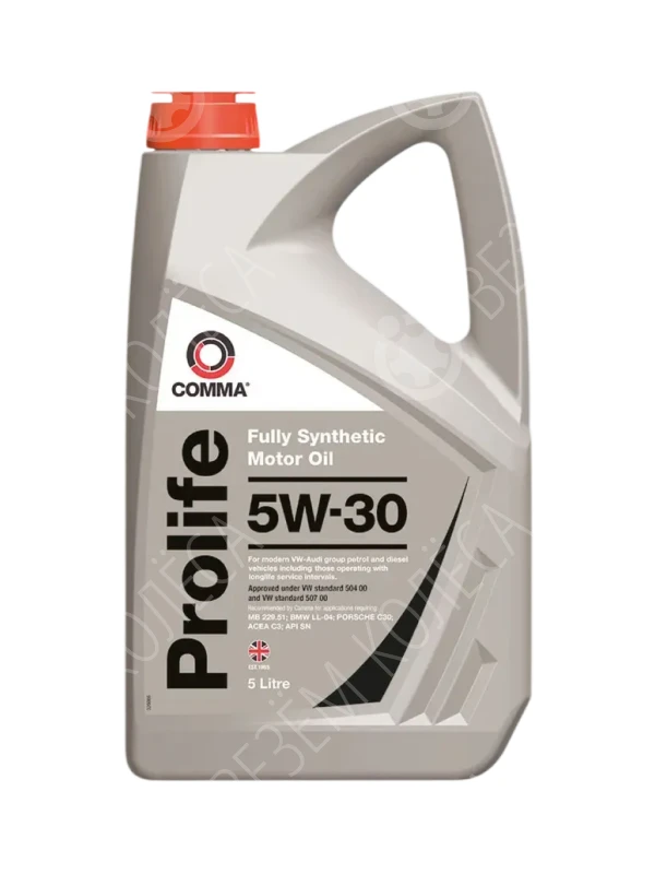 Масло моторное COMMA Prolife 5W-30 Синтетическое 5л (PRO5L)