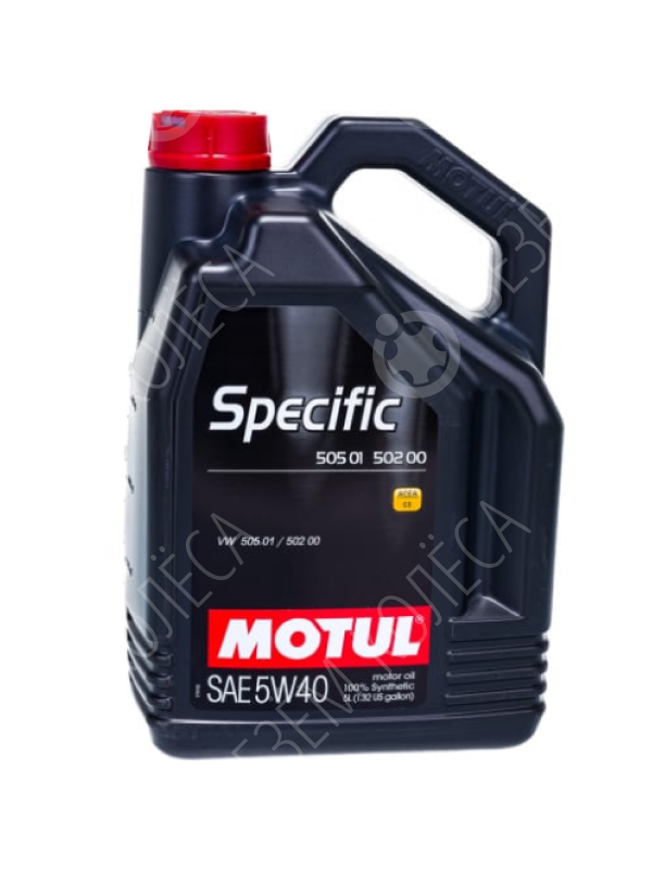 Моторное масло Motul Specific 502 00 / 505 00 / 505 01 5W-40, 5 л.