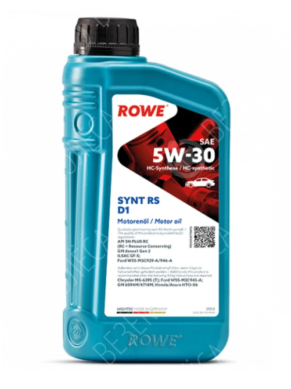 Моторное масло Rowe Hightec Synt Rs D1 5W-30, 1 л.