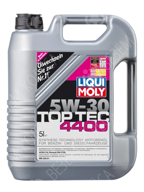 Моторное масло Liqui moly Top Tec 4400 5W-30, 5 л.