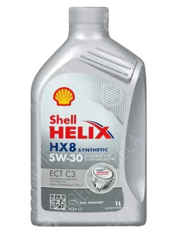 Масло моторное SHELL Helix HX8 ECT 5W-30 Синтетическое 1л (550048036)