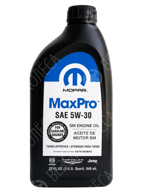 Масло моторное CHRYSLER/DODGE/JEEP MaxPro 5W-30 Синтетическое 0.946л (68218920AB)
