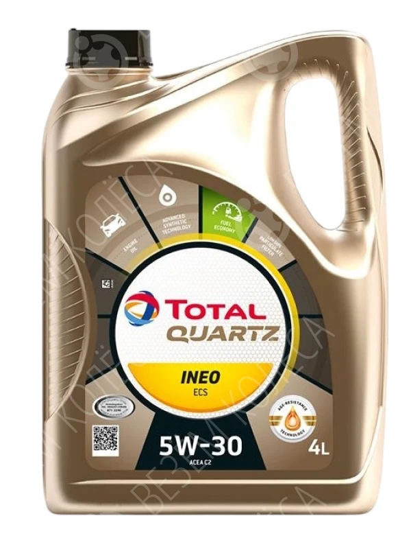 Моторное масло Total Quartz INEO ECS 5W-30, 4 л.