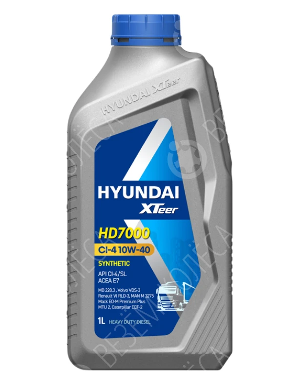 Масло моторное HYUNDAI XTEER HD 7000 10W-40 Полусинтетическое 1л (1011237)