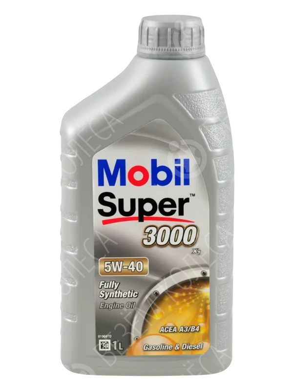 Масло моторное MOBIL Super 3000 X1 5W-40 Синтетическое 1л (150012)