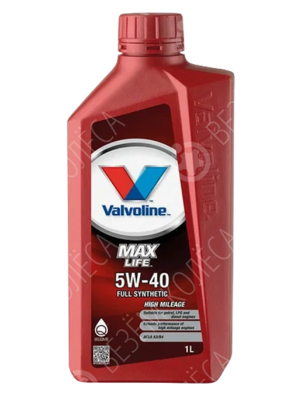 Масло моторное VALVOLINE MaxLife 5W-40 Синтетическое 1л (872363)