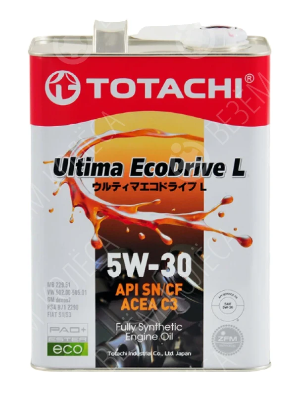 Масло моторное TOTACHI Ultima Ecodrive L 5W-30 Синтетическое 4л (12104)