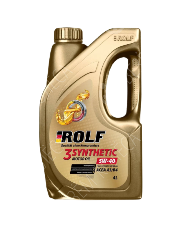 Моторное масло Rolf 3-Synthetic 5W-40, 4 л.