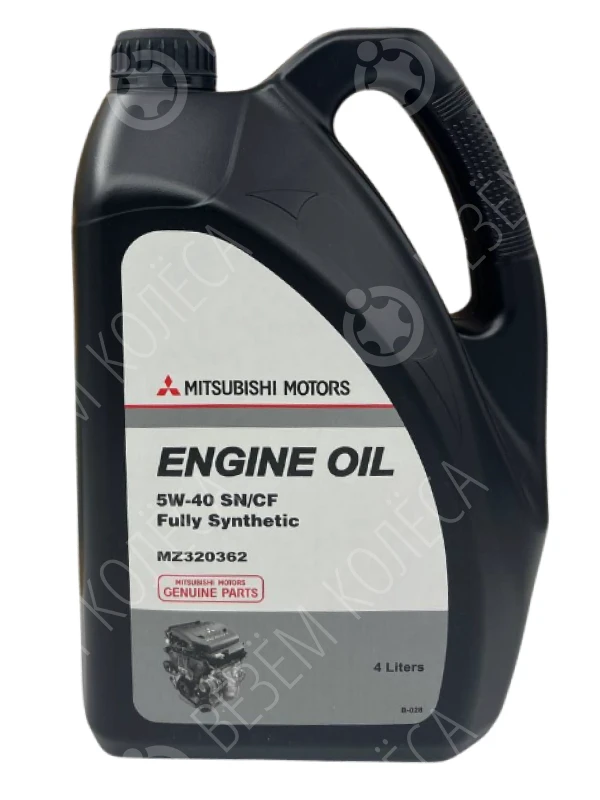 Масло моторное MITSUBISHI ENGINE OIL 5W-40 Синтетическое 4л (MZ320362)