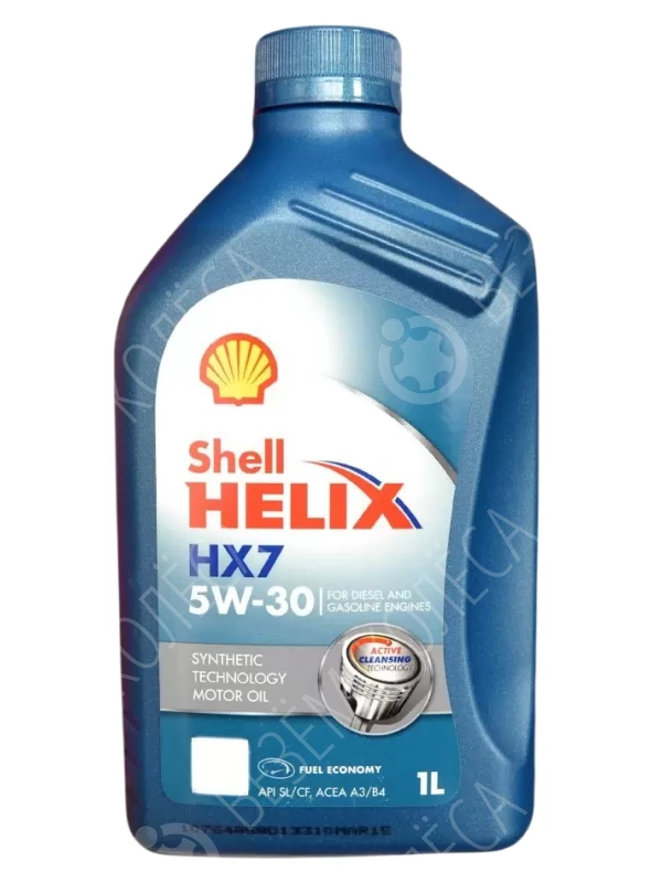 Масло моторное SHELL Helix HX7 5W-30 Полусинтетическое 1л (550046376)
