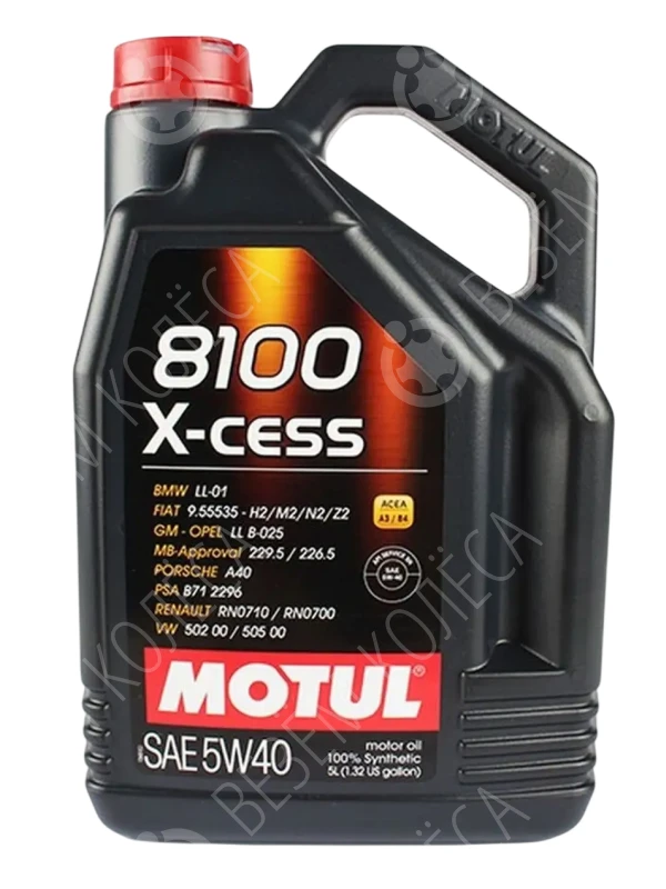 Масло моторное MOTUL 5W-40 Синтетическое 5л (102870)