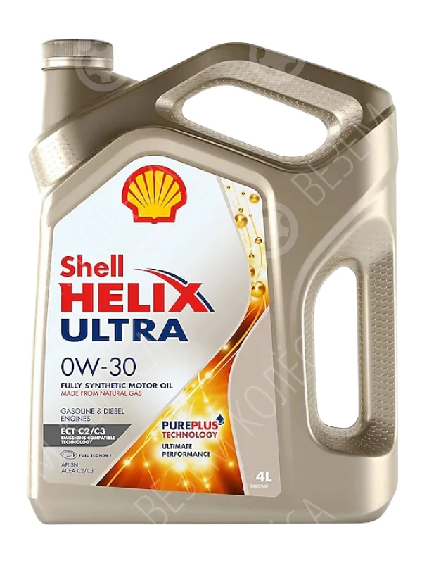 Масло моторное SHELL Helix Ultra ECT 0W-30 Синтетическое 4л (550046375)