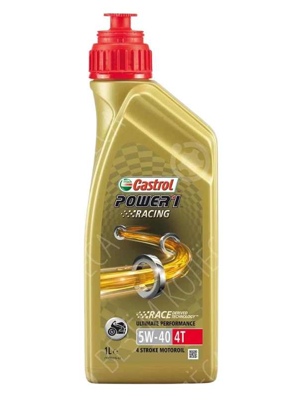 Масло моторное CASTROL Power 1 Racing 4T 5W-40 Полусинтетическое 1л (157DF2)