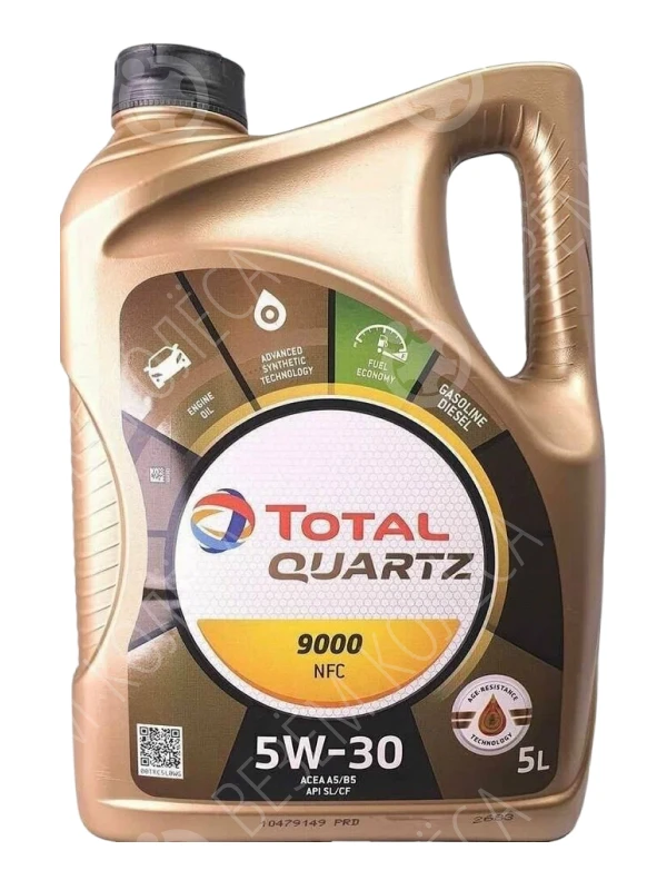 Масло моторное TOTAL Quartz 9000 NFC 5W-30 Синтетическое 5л (213835)