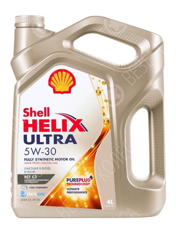 Масло моторное SHELL Helix Ultra ECT 5W-30 Синтетическое 4л (550046363)