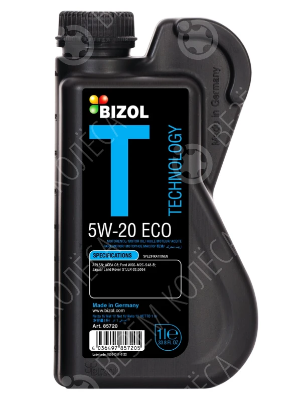 Масло моторное BIZOL Technology 5W-20 Синтетическое 1л (85720)