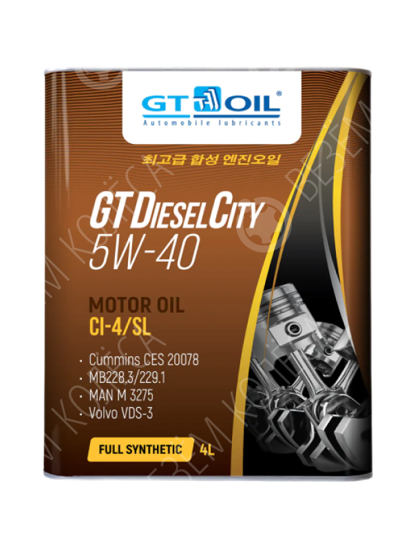 Моторное масло Gt Oil Diesel City 5W-40, 4 л.