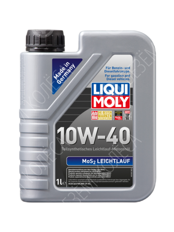 Моторное масло Liqui Moly MoS2 Leichtlauf 10W-40, 1 л.