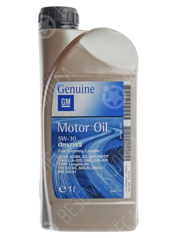 Масло моторное GM Dexos 2 5W-30 Синтетическое 1л (1942000)