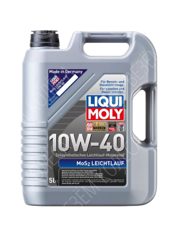 Моторное масло Liqui Moly MoS2 Leichtlauf 10W-40, 5 л.