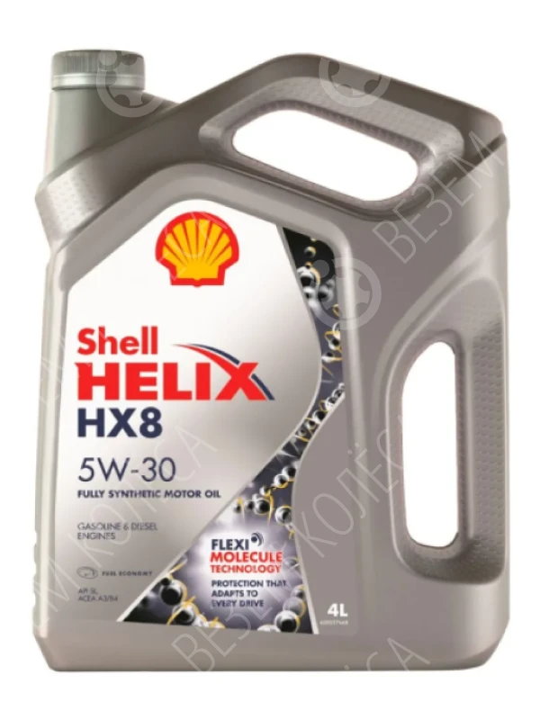 Масло моторное SHELL Helix HX8 5W-30 Синтетическое 4л (550052835)