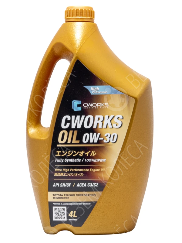 Масло моторное CWORKS Oil 0W-30 Синтетическое 4л (A130R5004)