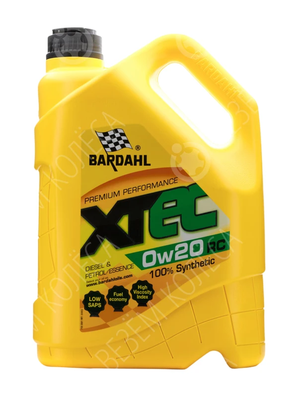 Масло моторное Bardahl XTEC 0W-20 Синтетическое 5л (33013)