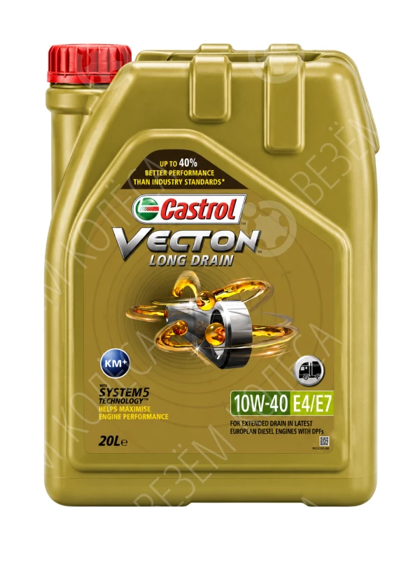 Масло моторное CASTROL Vecton Long Drain 10W-40 Синтетическое 20л (15B9D0)