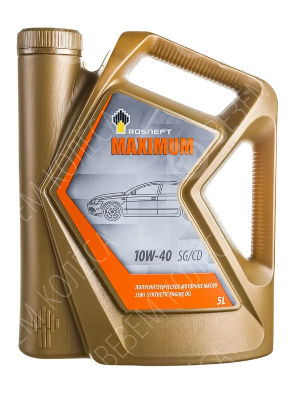 Масло моторное РОСНЕФТЬ Maximum 10W-40 Полусинтетическое 5л (40814350)