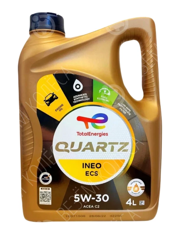 Моторное масло Total Quartz INEO ECS 5W-30, 4 л.