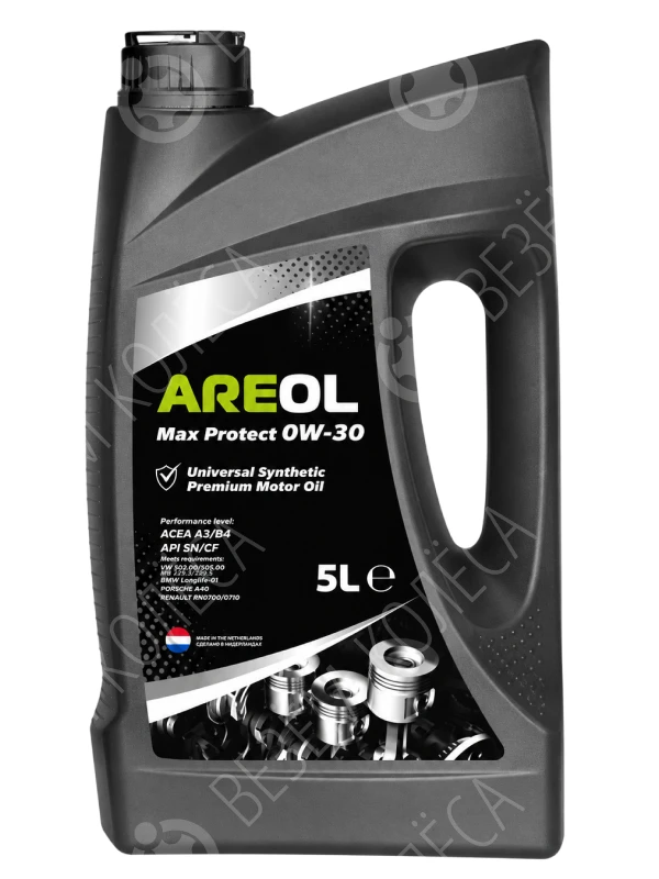 Масло моторное AREOL Max Protect 0W-30 Синтетическое 5л (0W30AR059)
