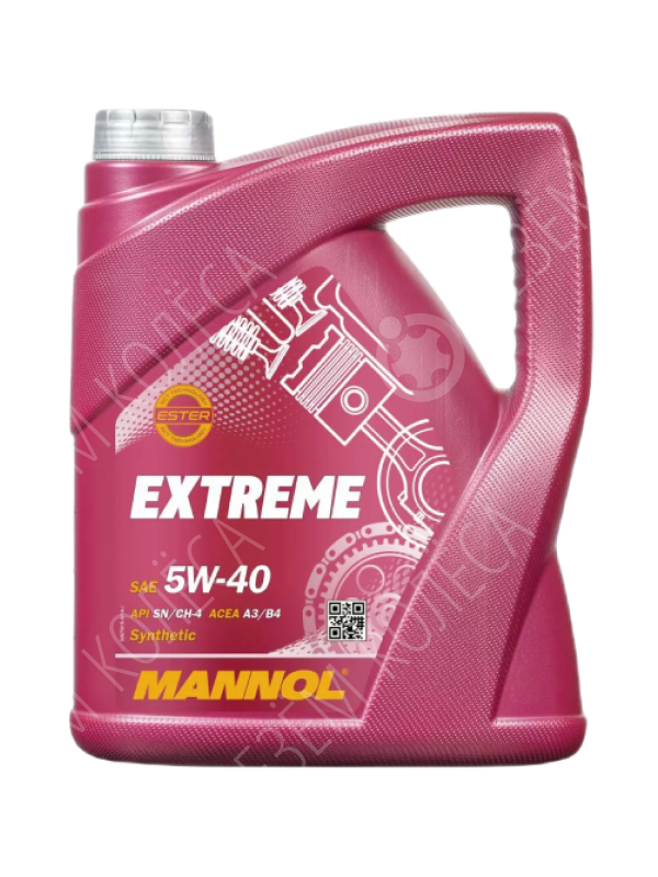 Моторное масло Mannol Extreme 5W-40, 4 л.