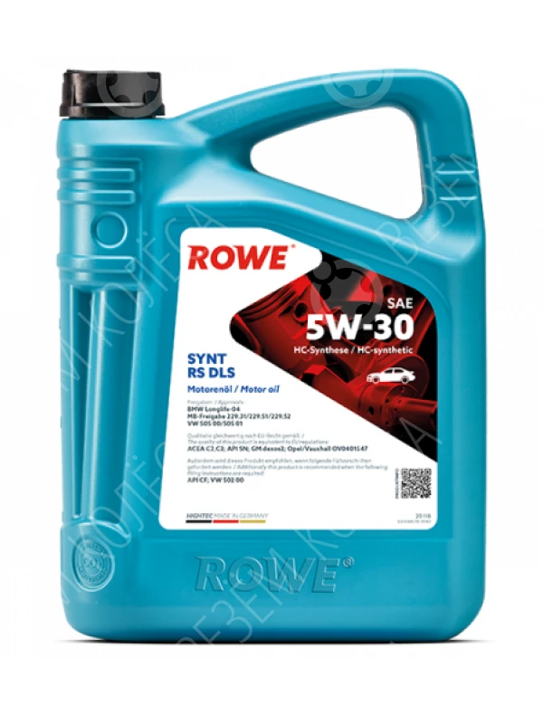 Моторное масло Rowe Hightec Synt RS DLS 5W-30, 5 л.