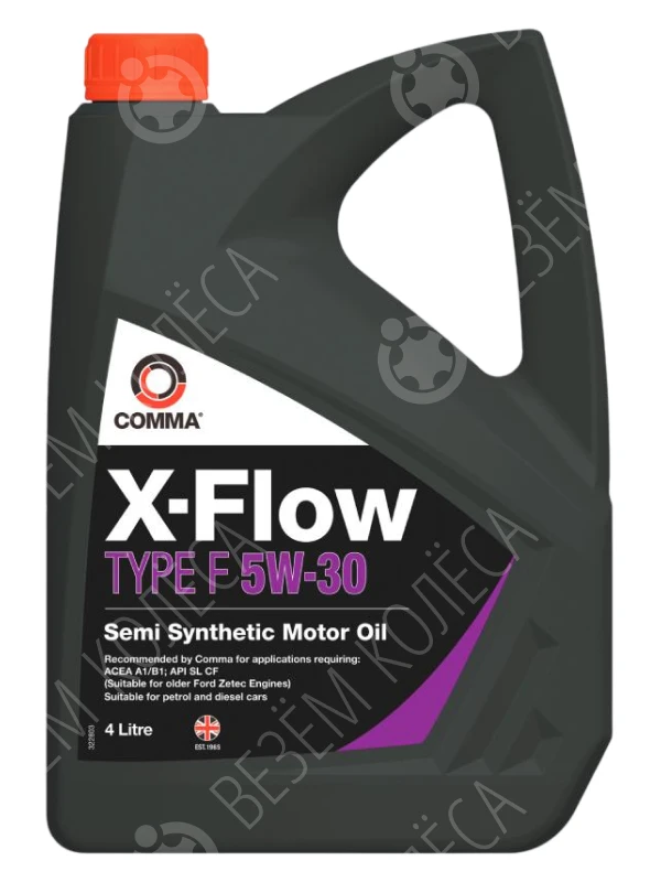 Масло моторное COMMA X-Flow Type F 5W-30 Полусинтетическое 4л (XFF4L)