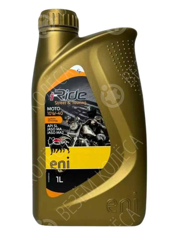 Масло моторное ENI Удалить 10W-40 Полусинтетическое 1л (ENI I-RIDE MOTO 10W40/1)