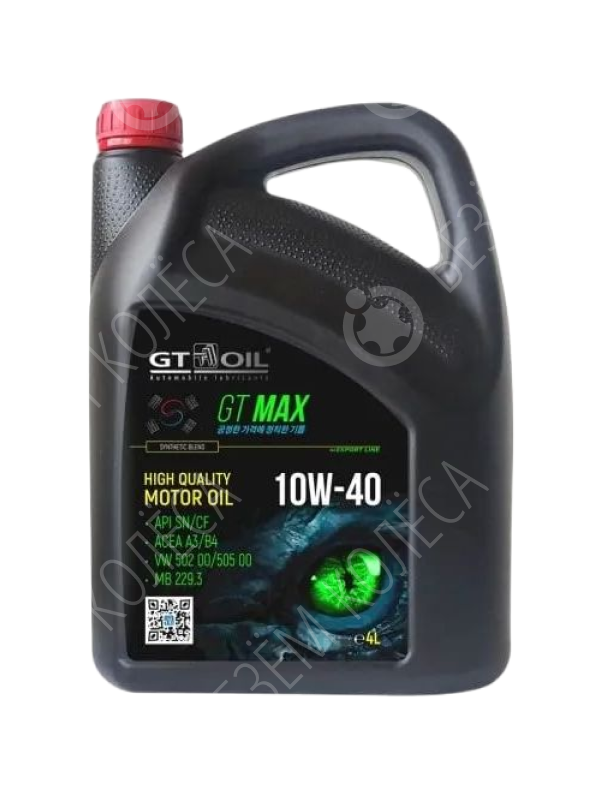 Моторное масло Gt Oil Max 10W-40, 4 л.